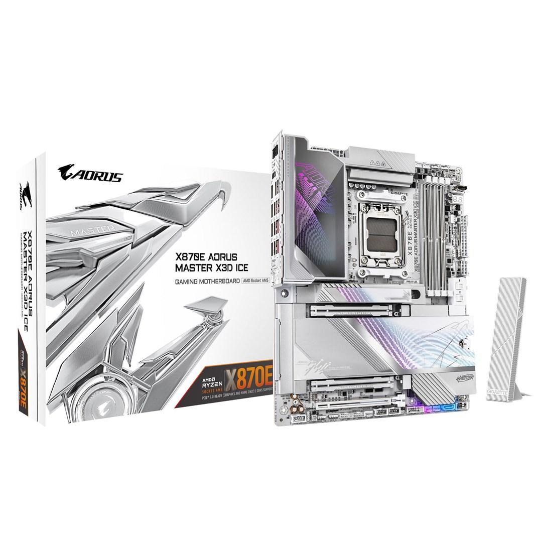 Gigabyte X870E AORUS MASTER X3D ICE - ATX bundkort til AMD AM5, DDR5