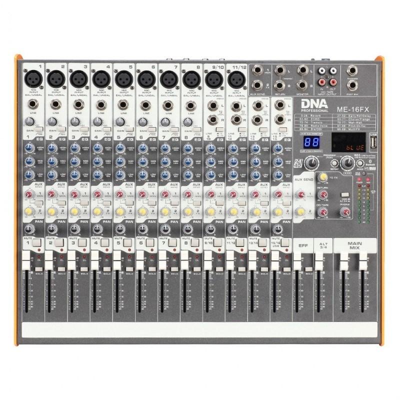 DNA ME-16FX – 16-kanals mixer med USB og Bluetooth billede