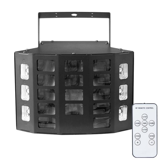 Light4Me Turbo Derby 3-i-1 LED multieffekt-lys – partymaskine billede