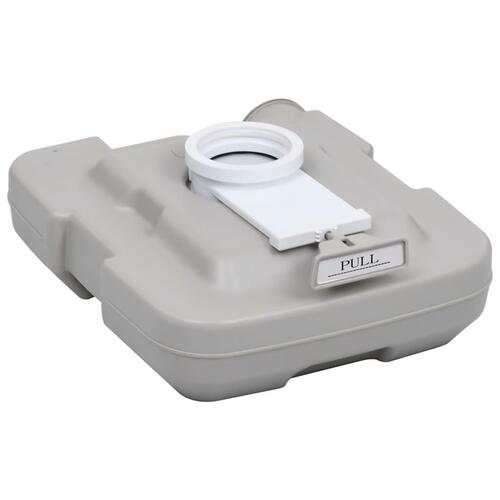 Bærbart campingtoilet med telt 10+10 l