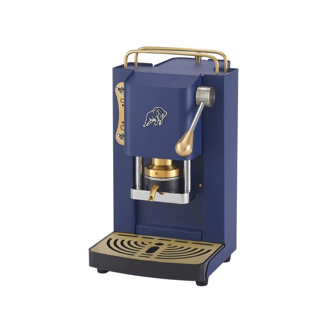 FABER Pro Essential – espressomaskine, Navy Blue med messingdetaljer billede
