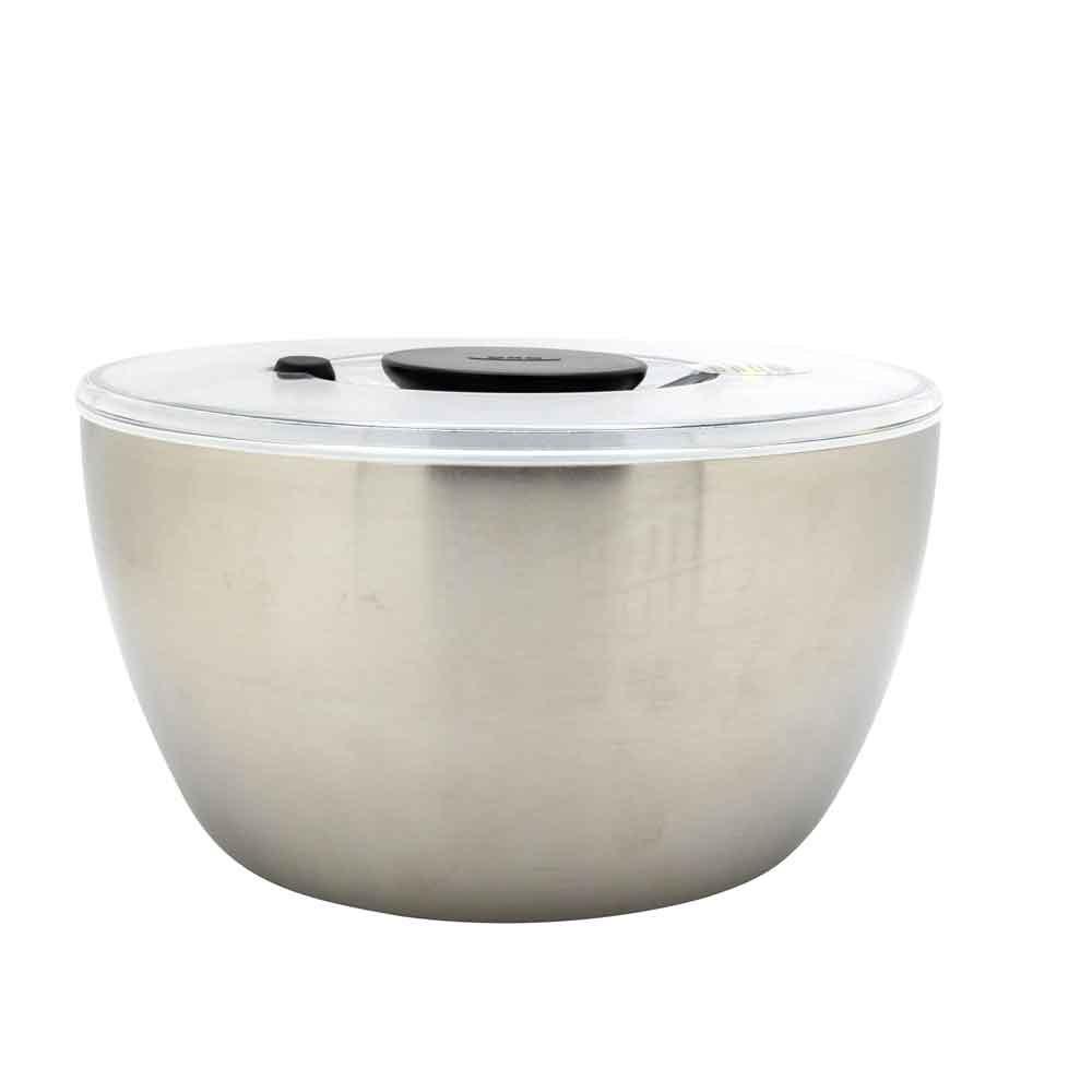 OXO salatslynge i rustfrit stål 24 cm med låg billede