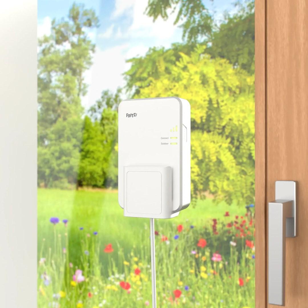 AVM FRITZ!Repeater 1610 Outdoor - Wi‑Fi 6 netværksrepeater 3000 Mbit/s, hvid