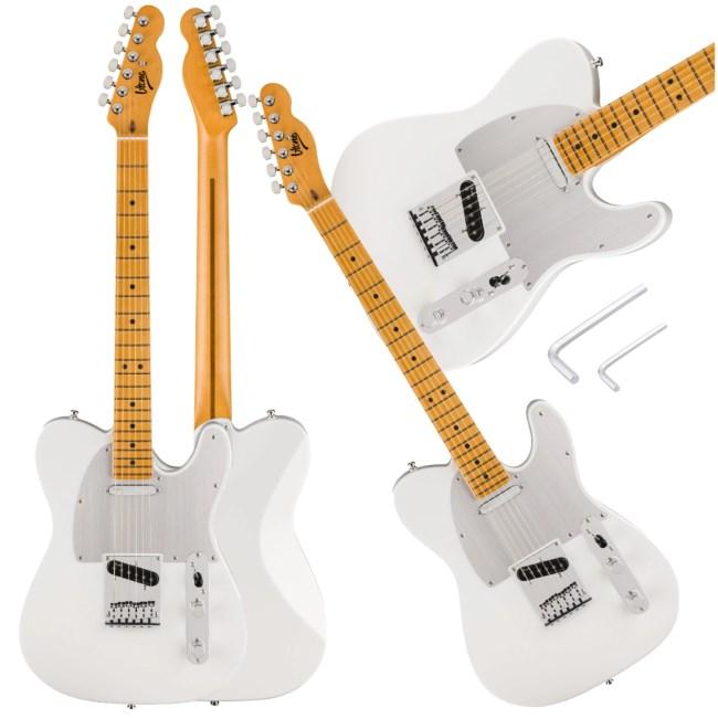 V-Tone ETL39 WH 4/4 - elektrisk guitar i Telecaster-stil, hvid billede