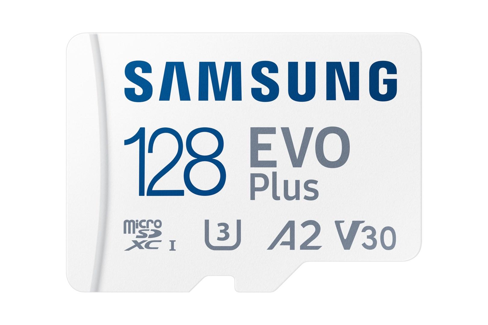 Samsung EVO Plus 128 GB microSDXC UHS‑I (A2, U3, V30) - med SD‑adapter billede