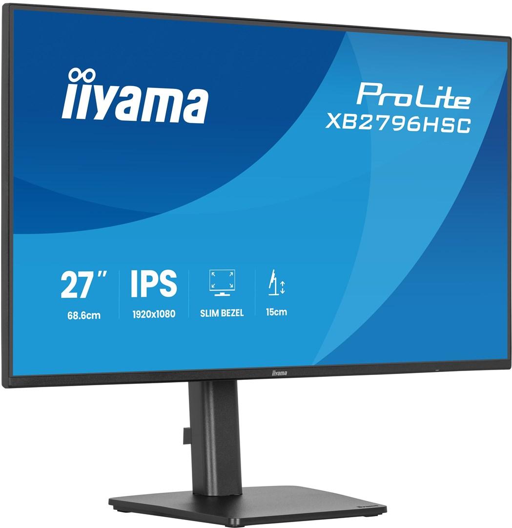 iiyama ProLite XB2796HSC-B1 27" Full HD IPS skærm - 144 Hz, USB-C, sort
