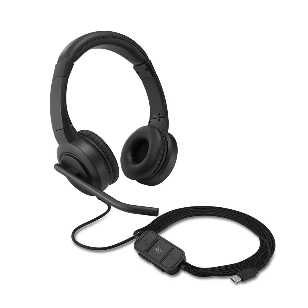 Kensington H1000 USB‑C on‑ear headset med mikrofon