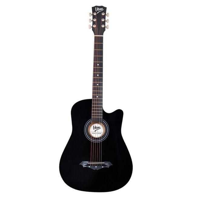 V-tone AG One 4/4 akustisk guitar - sort (BK) billede