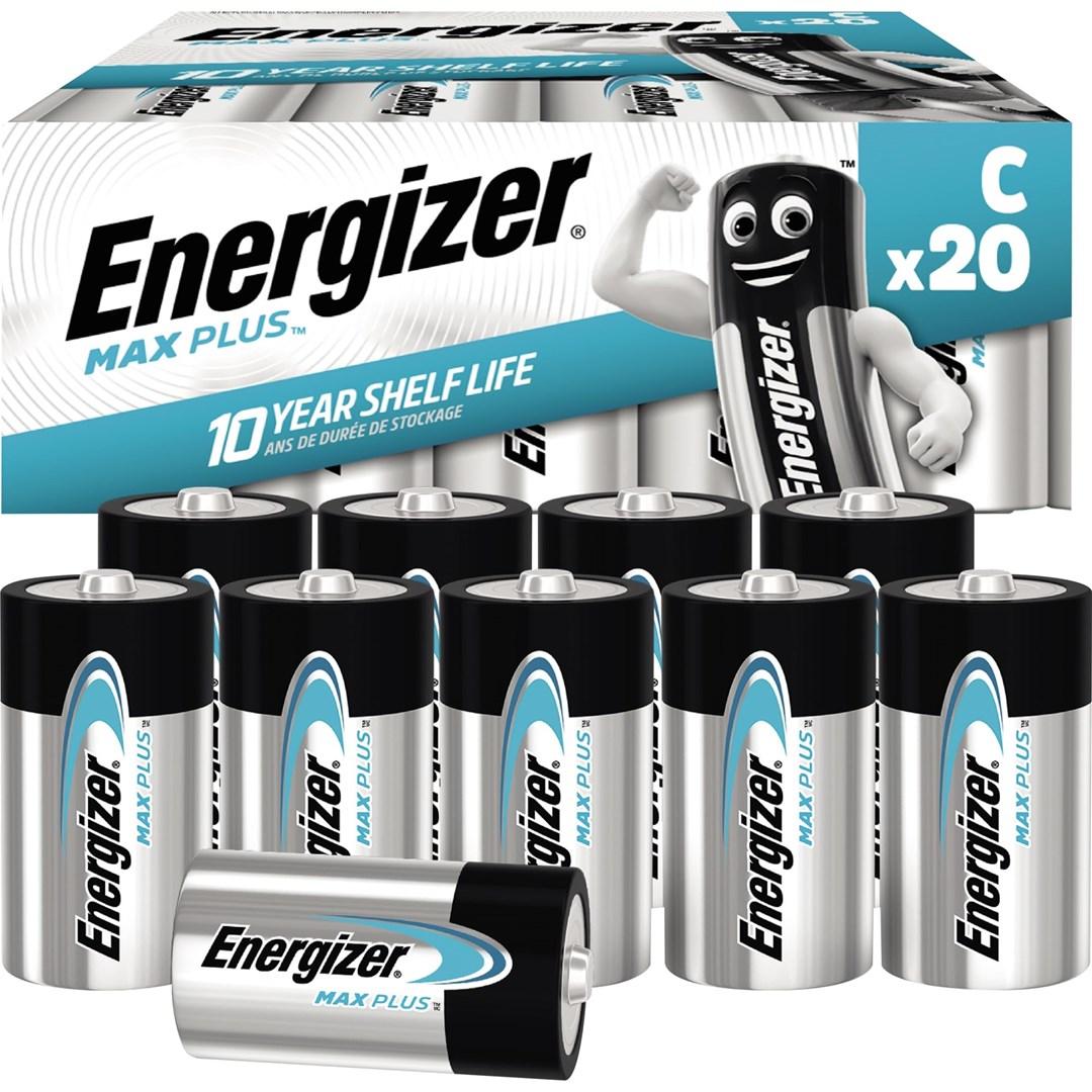 Energizer Max Plus C (LR14) batterier - 20 stk. billede