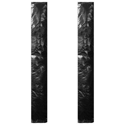 Parasolovertræk med lynlås 2 stk. 250 cm PE