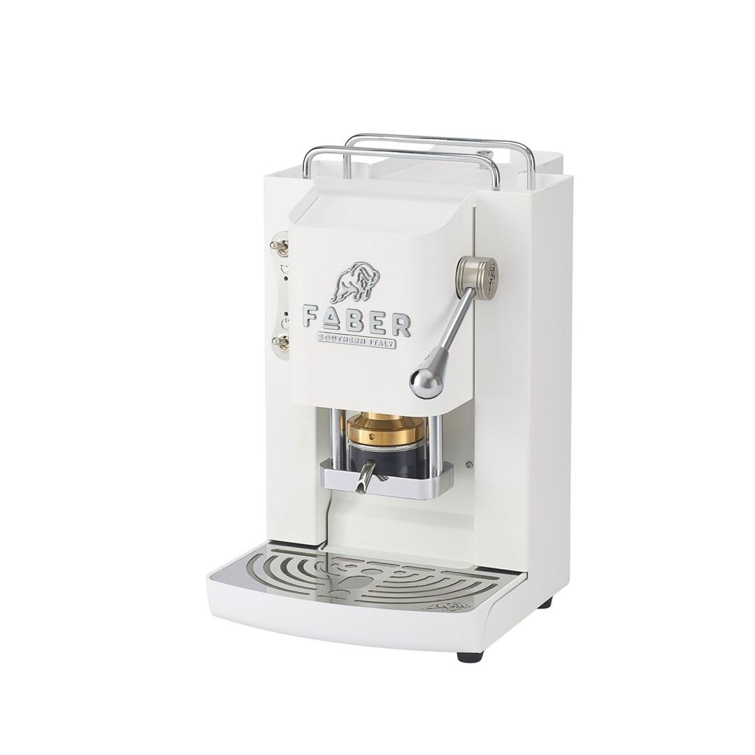 FABER Pro Deluxe – hvid/krom espressomaskine billede