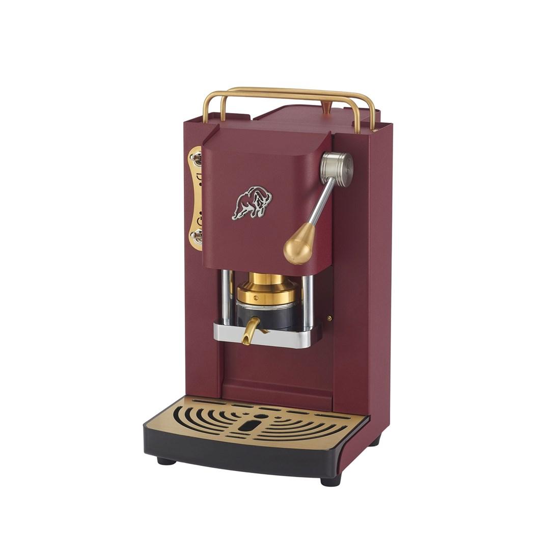 FABER Pro Essential espressomaskine – Cherry Red med messingdetaljer billede