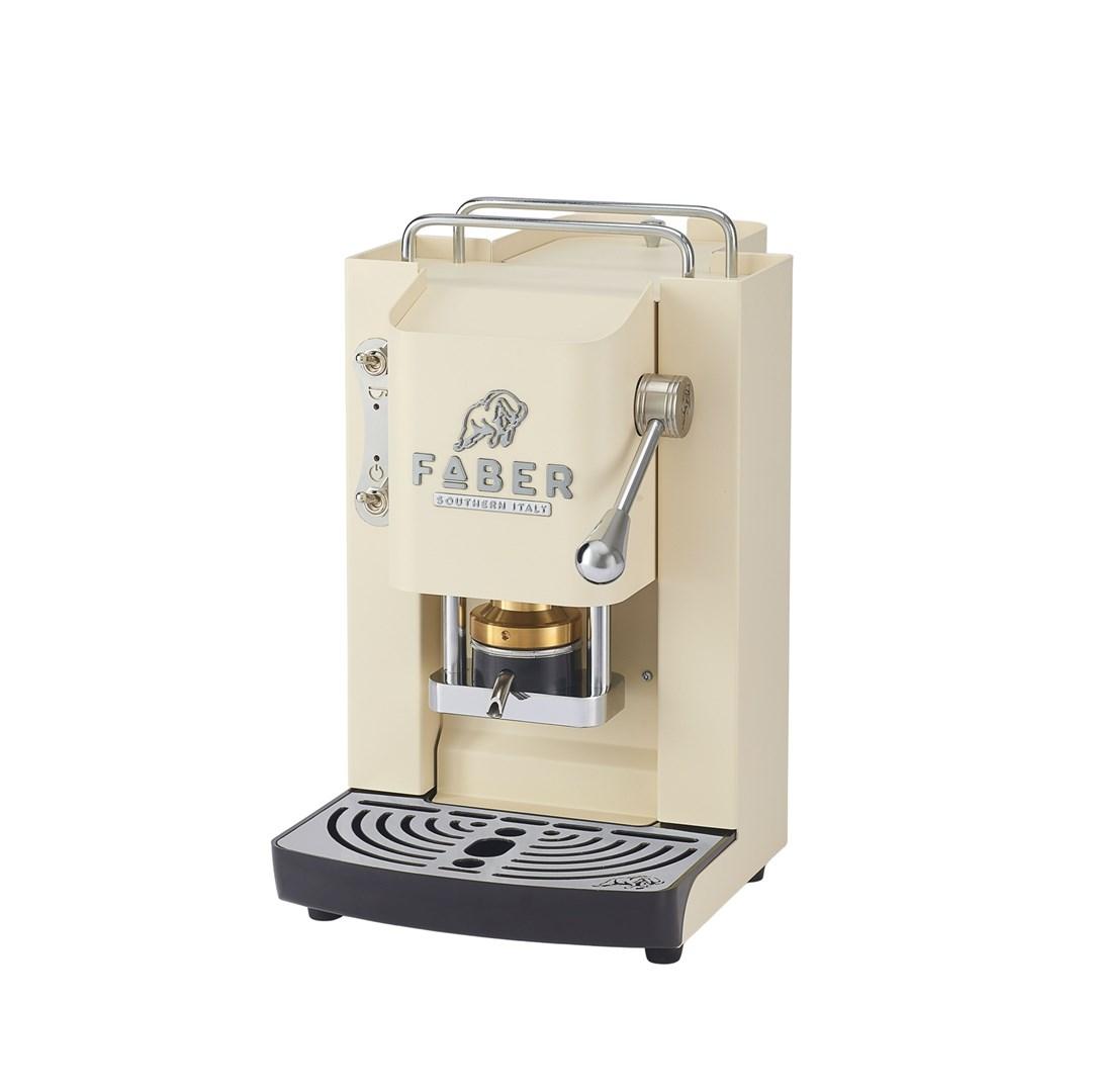 FABER Pro Deluxe Old British Heritage – creme/krom espressomaskine billede