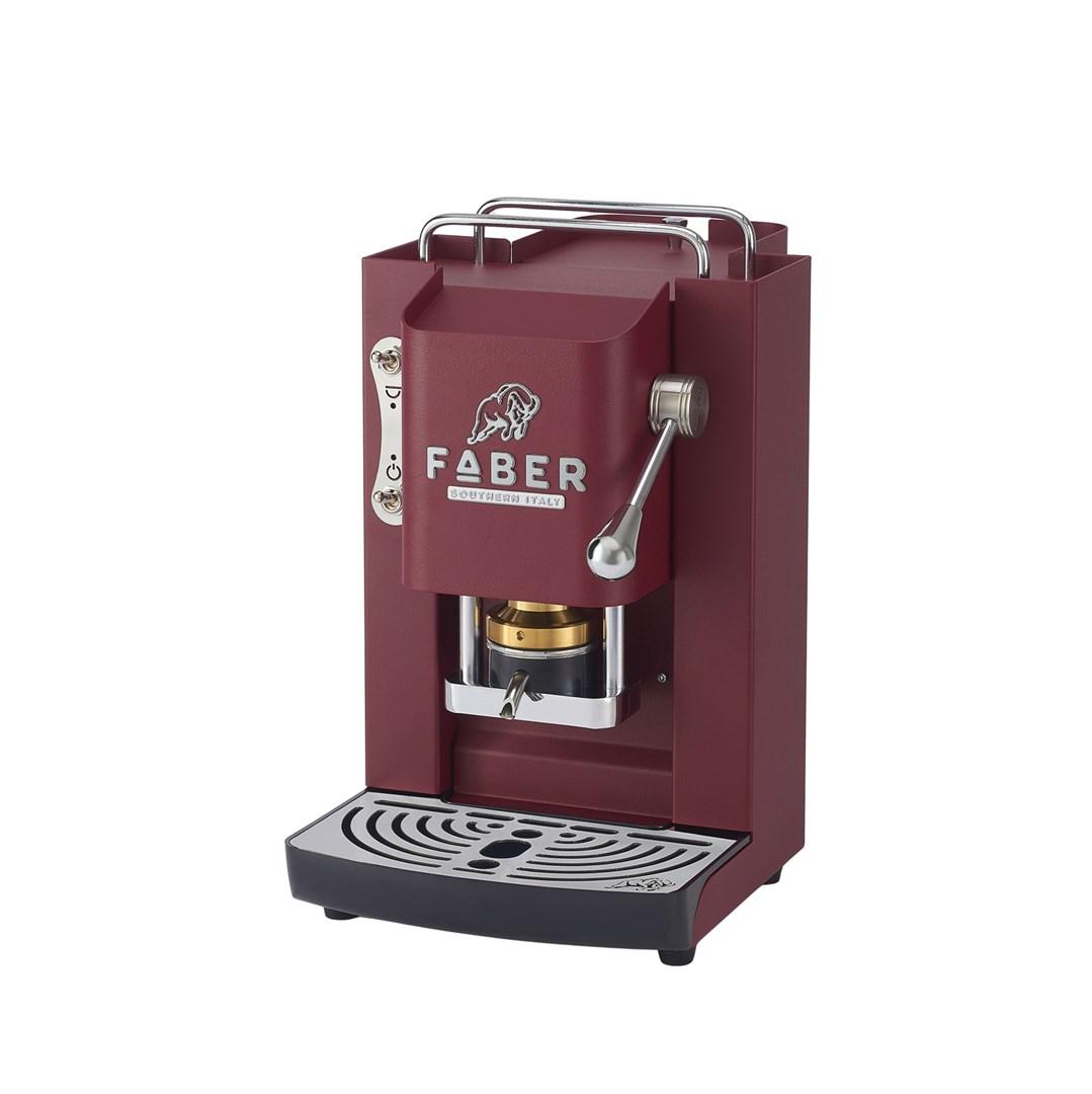 FABER Faber Pro Deluxe – kaffemaskine til kapsler, Cherry Red Chrom billede