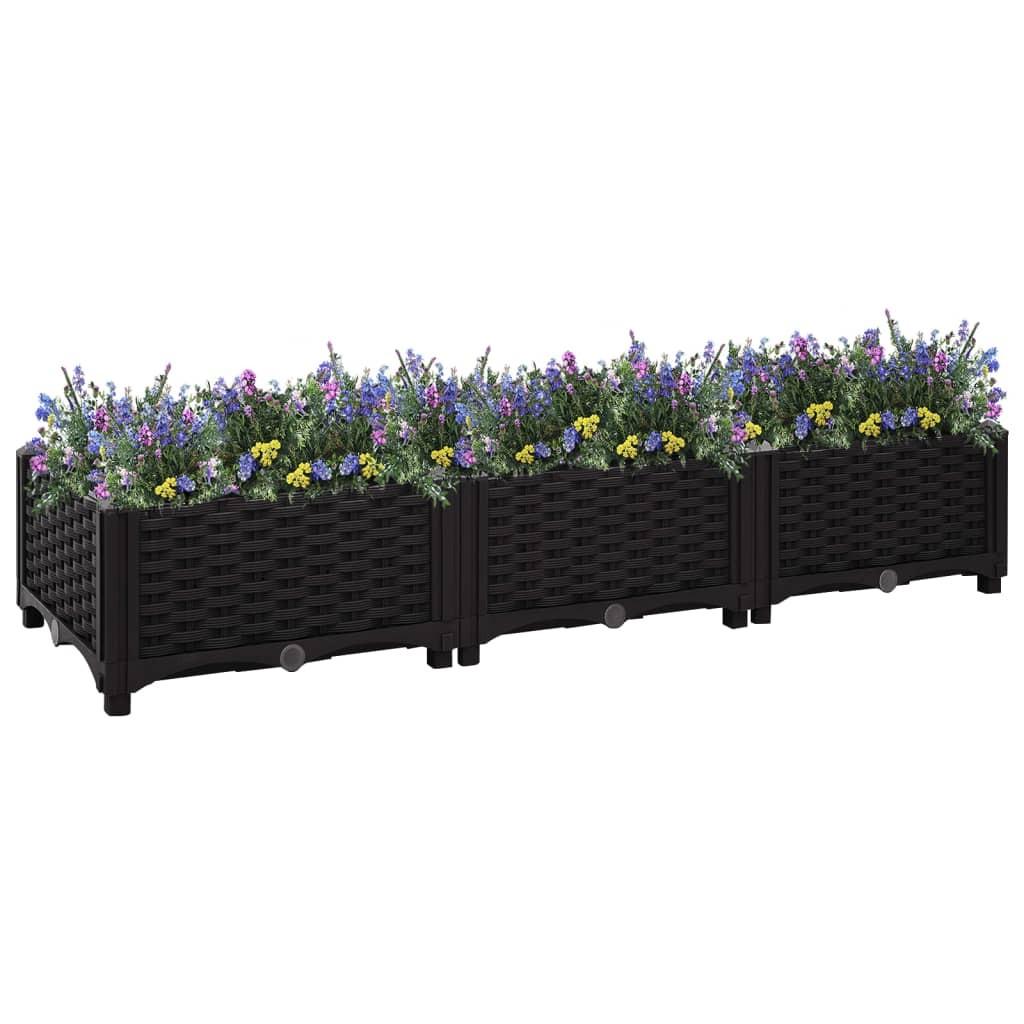 Højbed 120x40x23 cm polypropylen