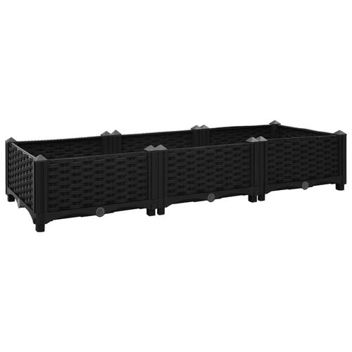 Højbed 120x40x23 cm polypropylen