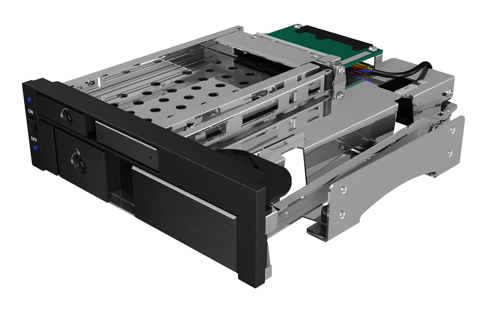 RAIDSONIC ICY BOX IB-173SSK 5,25" hot-swap drevskuffe - sort