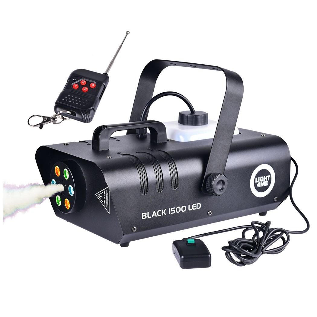 Light4Me Black 1500 LED røgmaskine – Fog Smoke Generator billede