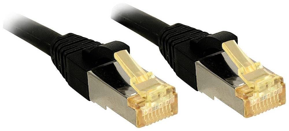 LINDY netværkskabel Cat6A S/FTP, LSZH - 15 m, sort billede