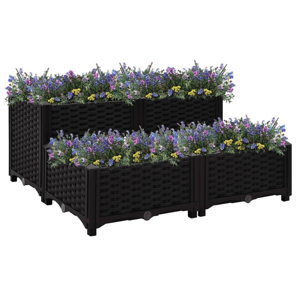 Højbed 80x80x38 cm polypropylen