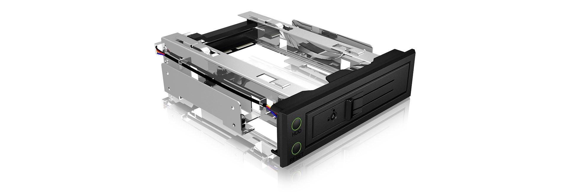 RAIDSONIC ICY BOX IB-166SSK-B 3,5" harddiskkabinet - sort