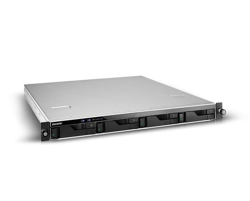 ASUSTOR Lockerstor 4RD NAS rack 1U - Intel Atom C3538, 8 GB DDR4, grå billede