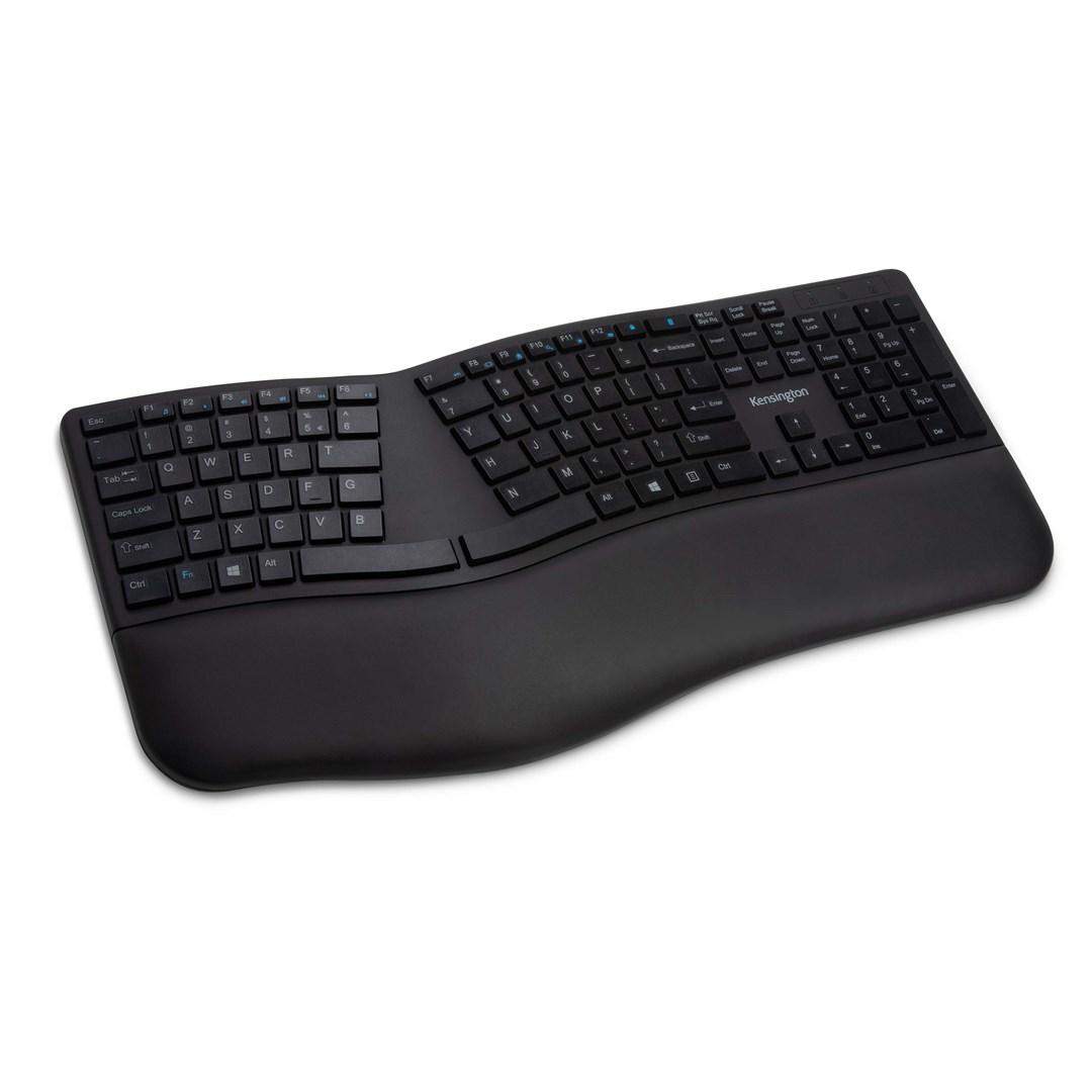 Kensington Pro Fit Ergo trådløst tastatur - sort (DE-layout) billede
