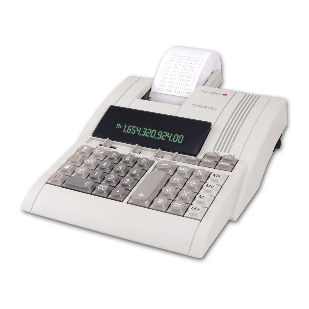OLYMPIA CPD 3212 T skrivebordsregner med udskrift - 12 cifre billede