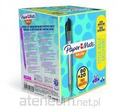 Paper Mate InkJoy 100 RT kuglepen - æske med 100 stk (80+20 gratis) - sort billede
