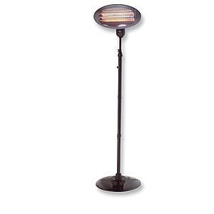 OLYMPIA BS 55 - infrarød el-terrassevarmer 2.000 W, sort billede