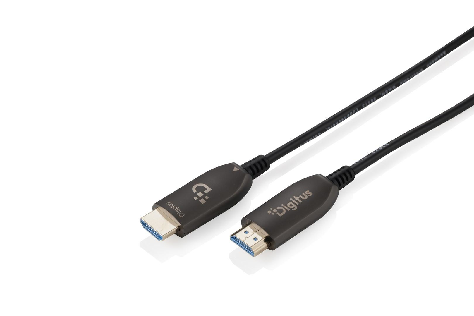 Digitus HDMI AOC hybrid fiberoptisk kabel 8K – 40 m billede