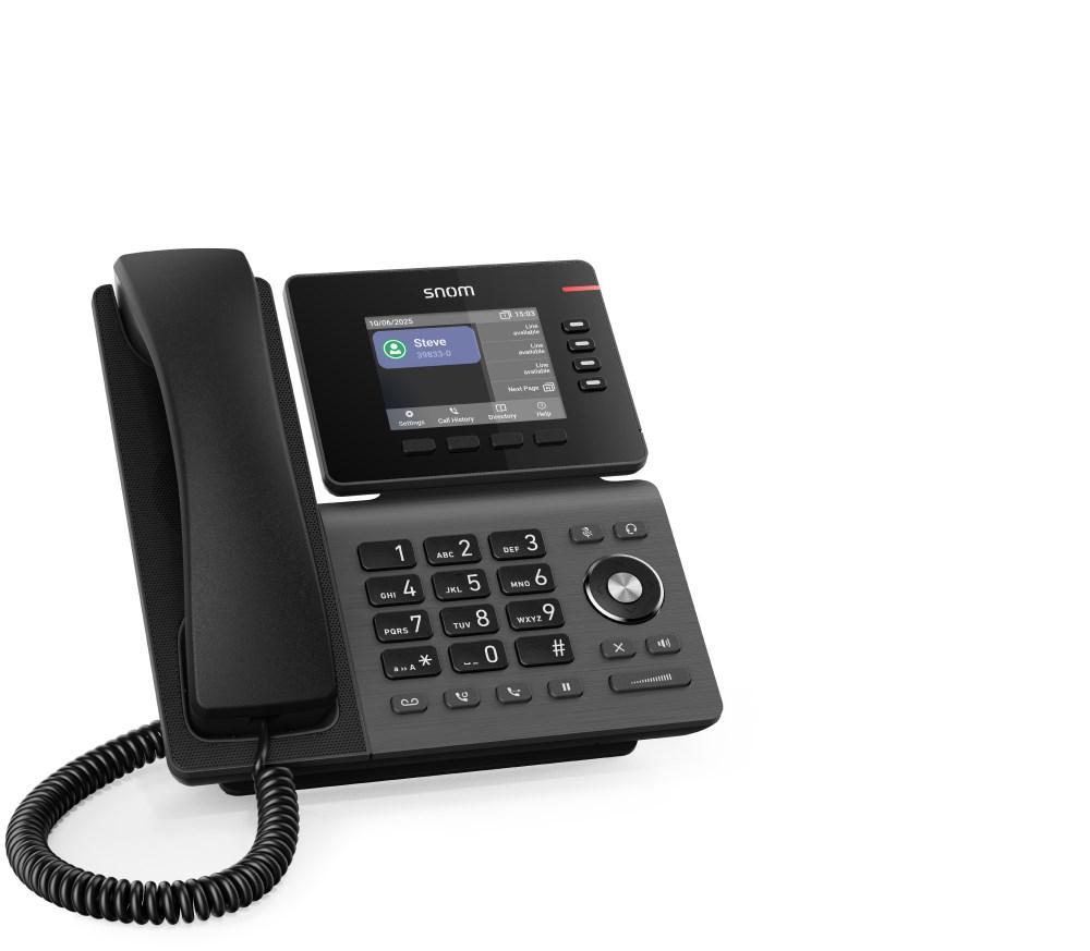 Snom D810W IP-telefon – sort, IPS-skærm og Wi‑Fi billede