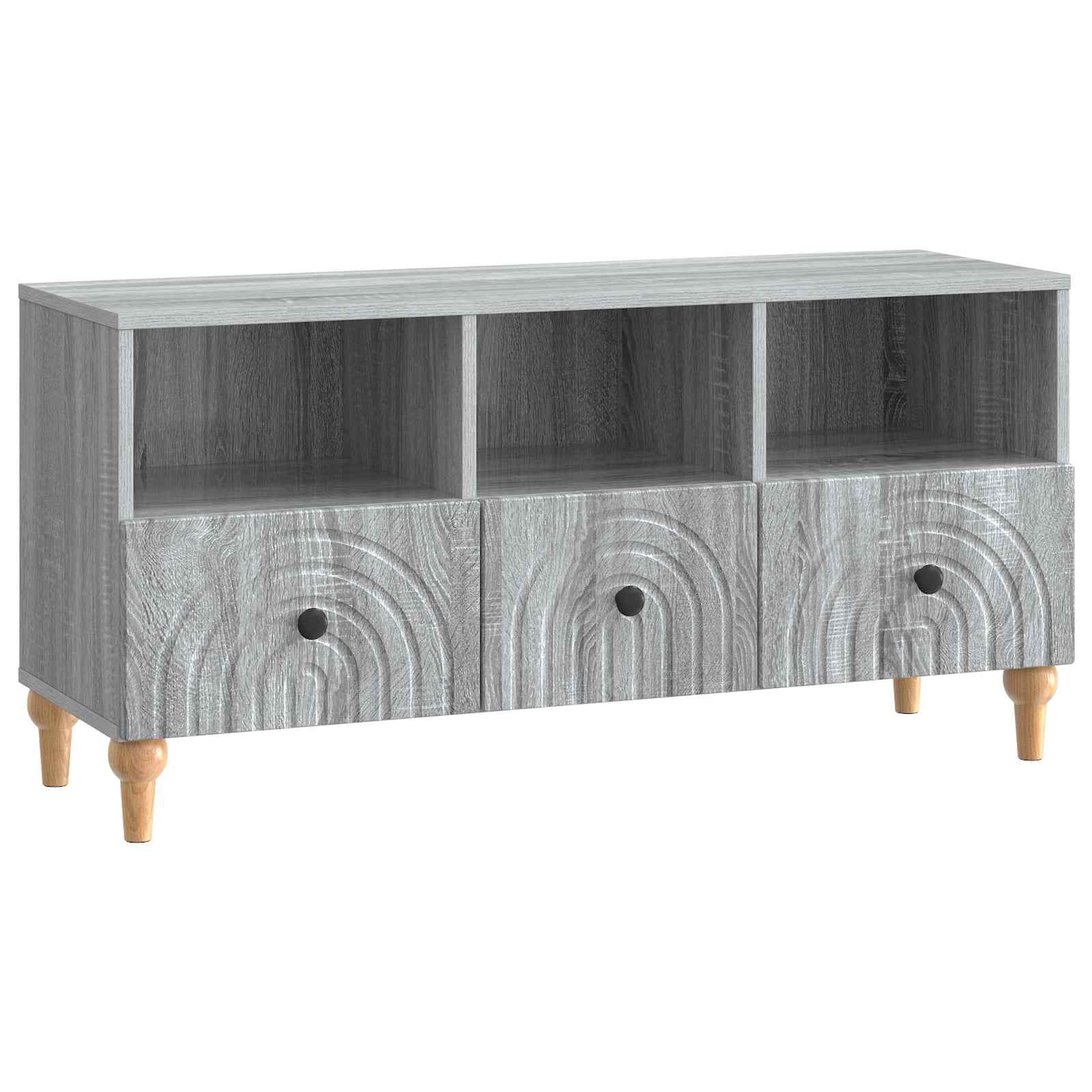 TV-skab Grå Sonoma 102 x 34,5 x 50 cm Konstrueret træ billede