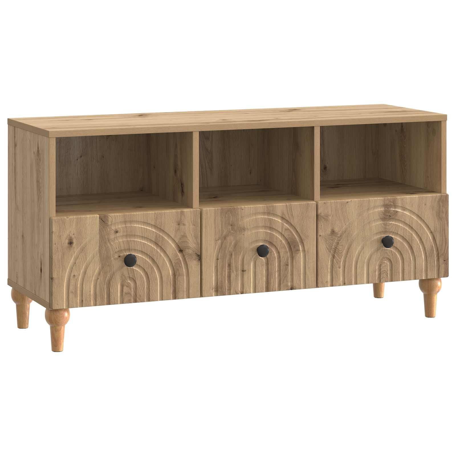 TV-skab Artisan Eg 102 x 34,5 x 50 cm Konstrueret træ billede
