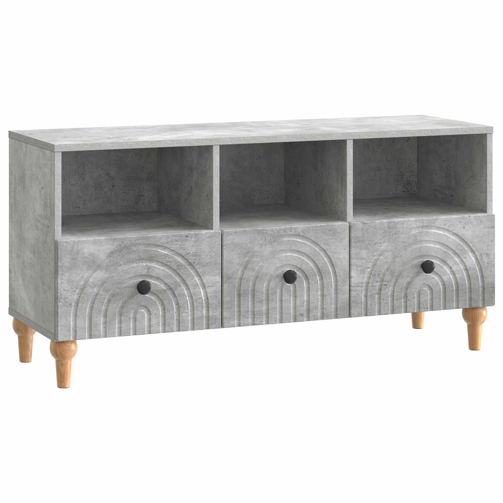 TV-skab BetonGrå 102 x 34,5 x 50 cm Konstrueret træ billede