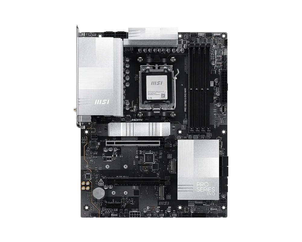 MSI PRO X870E-S EVO WIFI - AMD X870E AM5 ATX bundkort billede