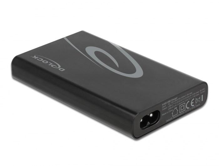 DELOCK USB-oplader 2× USB-C PD 3.0 + 1× USB-A – 60 W billede