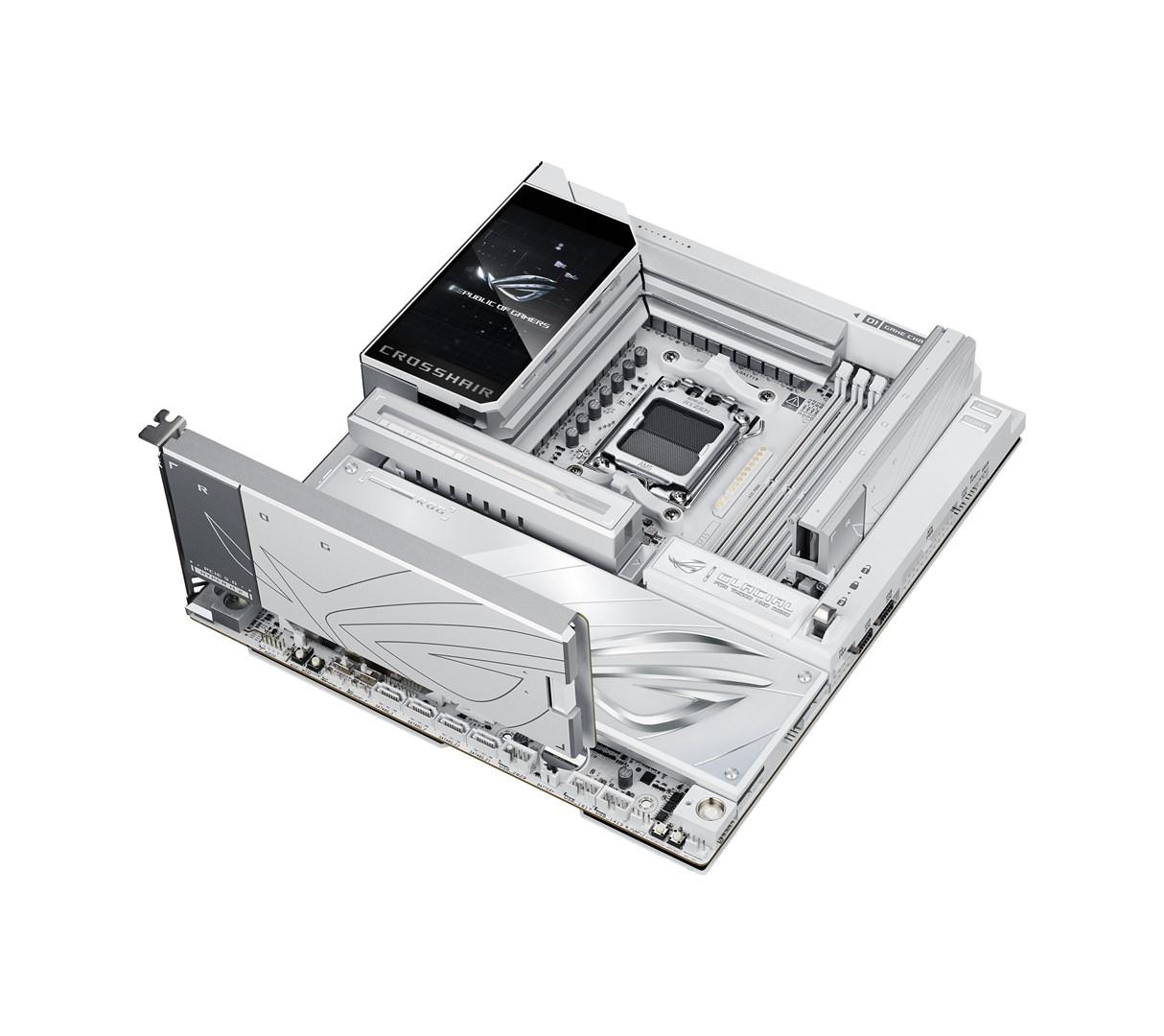 ASUS ROG Crosshair X870E Glacial bundkort - AMD X870E, Socket AM5, E-ATX