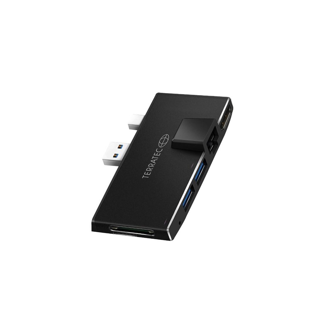 TERRATEC CONNECT Pro2 USB 3.2 Gen 1 hub - Sort billede