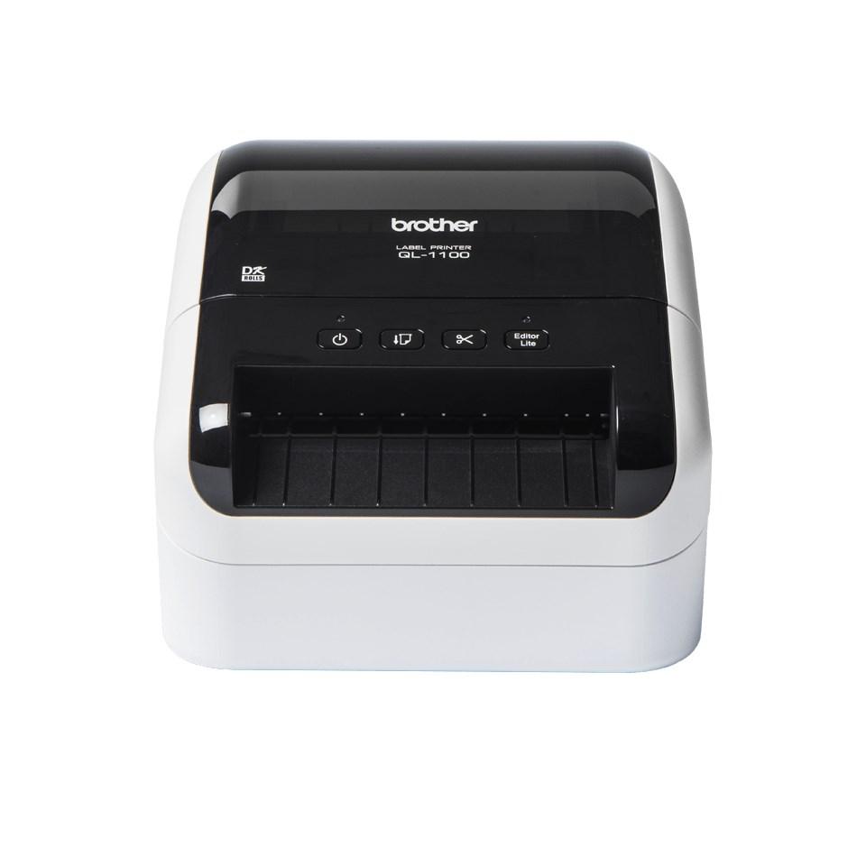 Brother QL-1100C labelprinter - direkte termisk, 300 × 300 dpi, 110 mm/sek, kablet billede