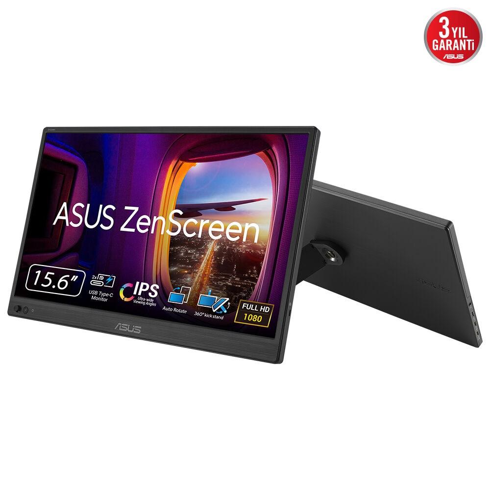 ASUS ZenScreen MB169CK 15,6" bærbar skærm - Full HD IPS, sort