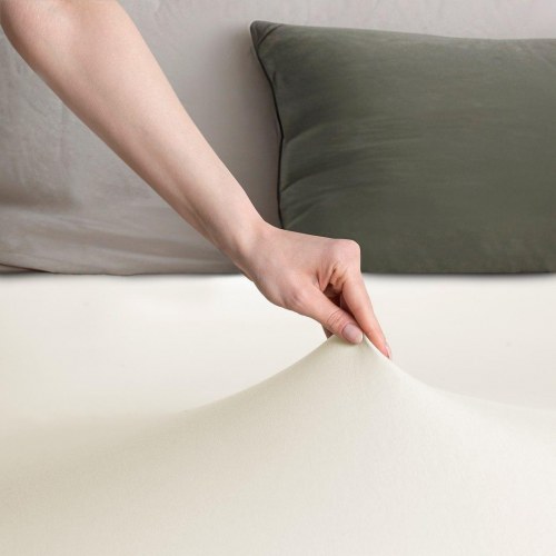 DecoKing Amber faconlagen jersey 160-180×200 cm - creme