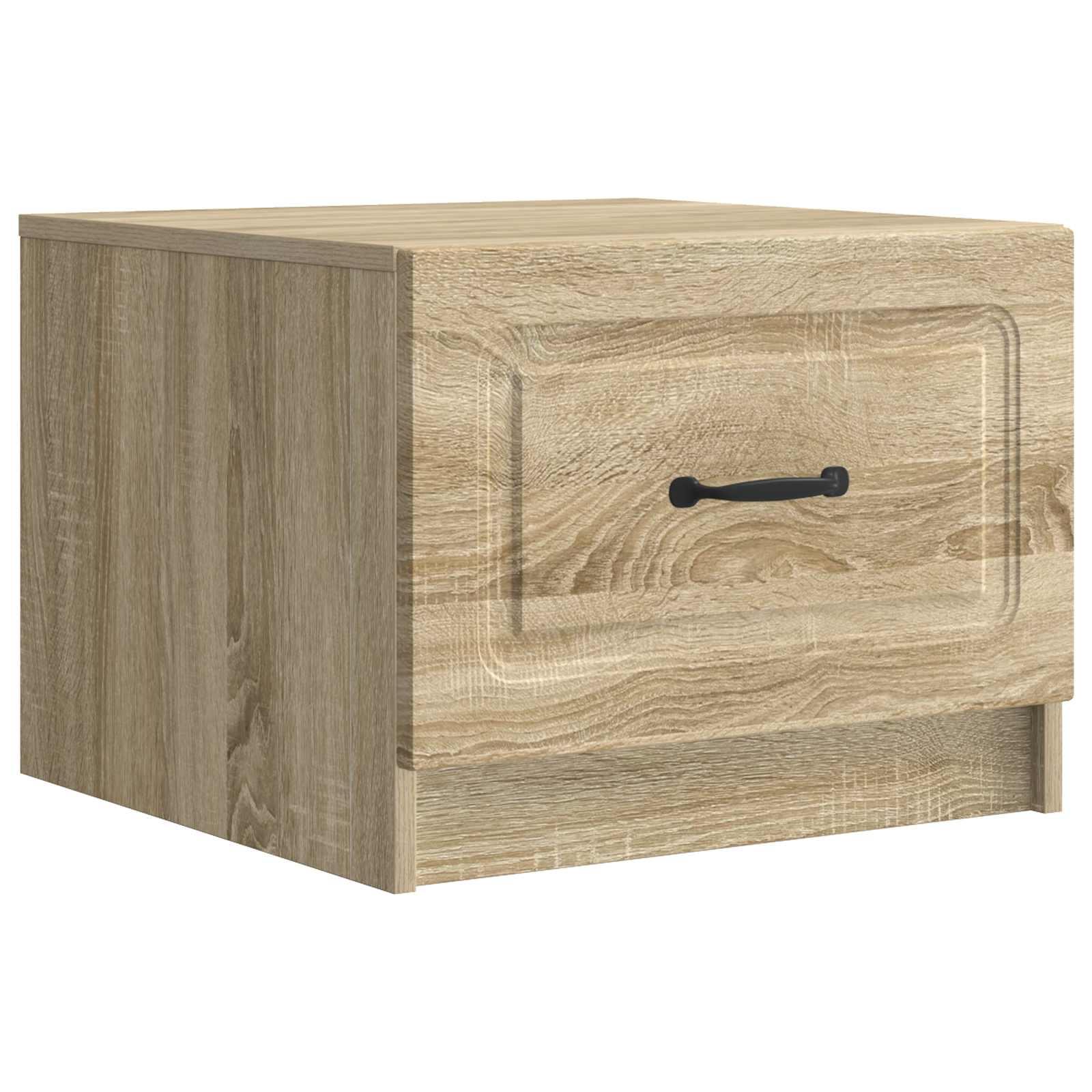 Sofabord med skuffe Sonoma-eg 49 x 50 x 37 cm Konstrueret træ billede