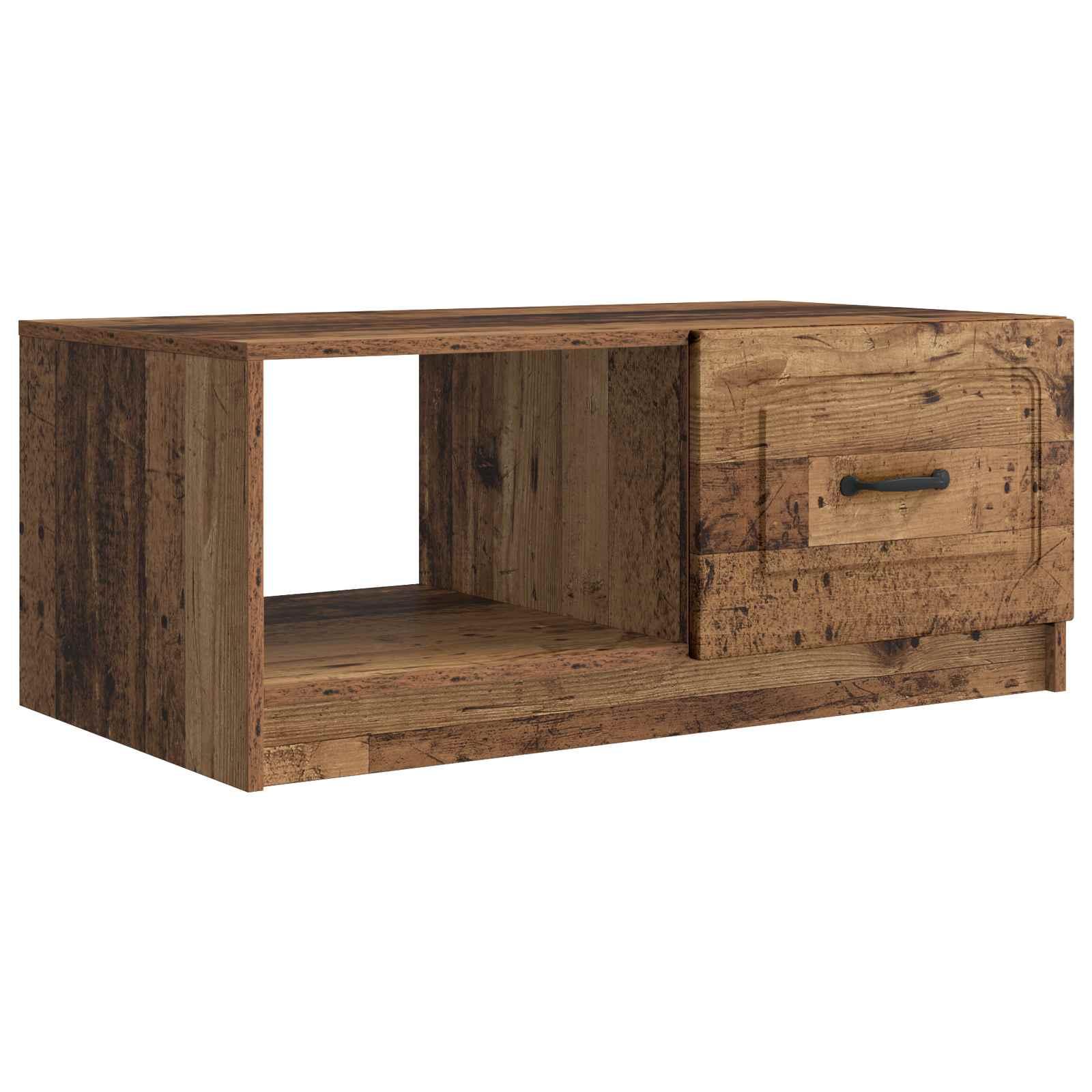 Sofabord Gammelt træ 90 x 50 x 37 cm Konstrueret træ billede