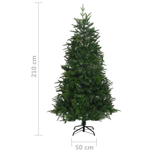 Kunstigt juletræ 210 cm PVC + PE grøn