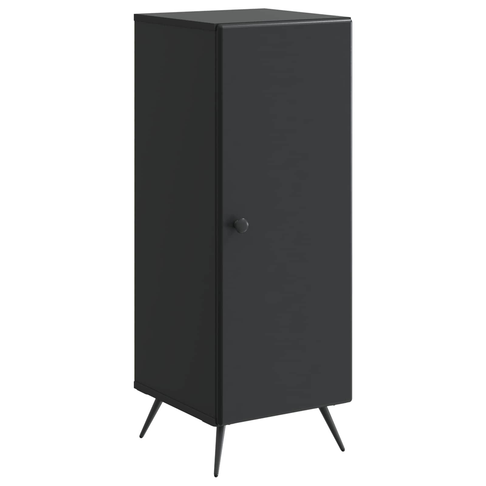 Sidebord Sort 33 x 34,5 x 90 cm Konstrueret træ billede