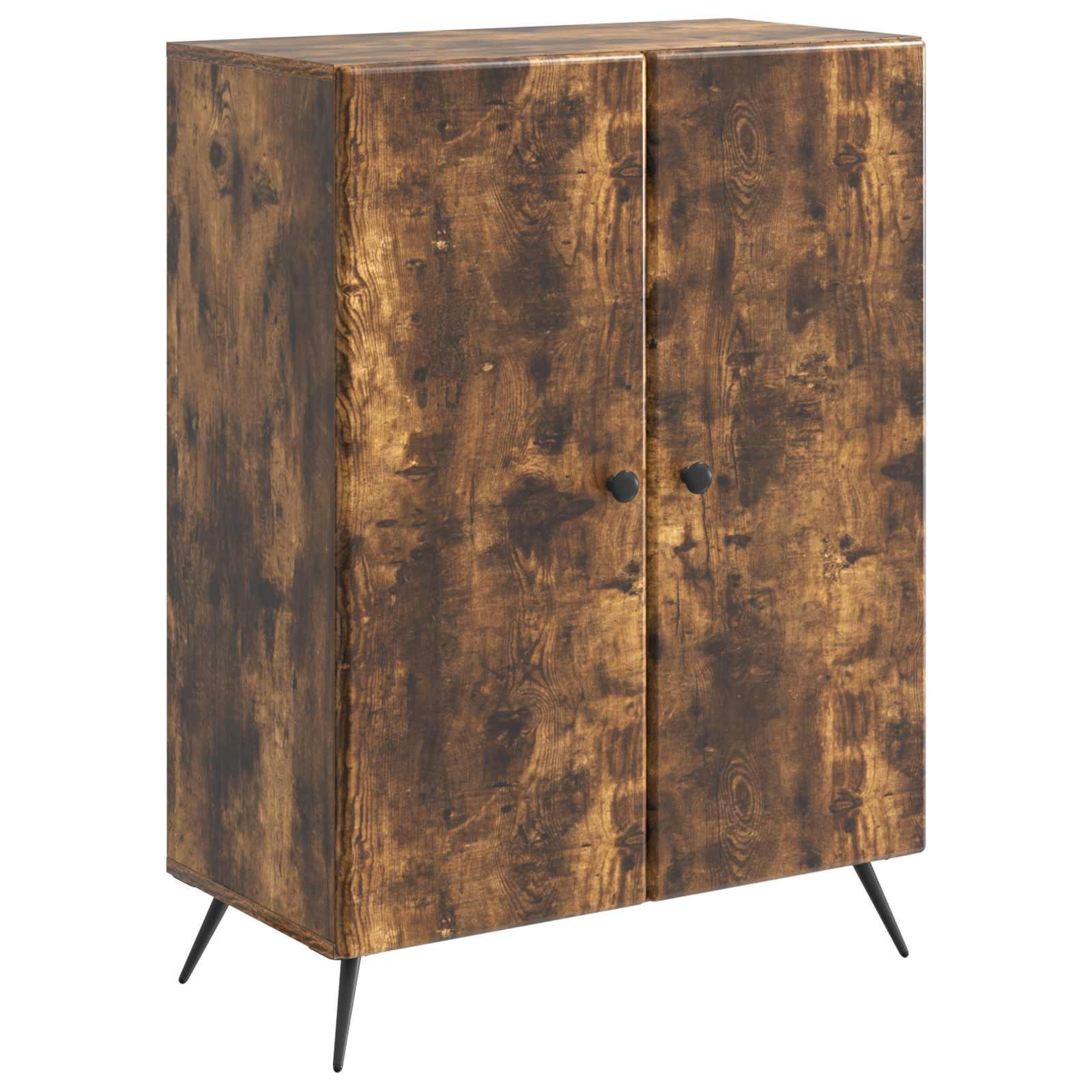 Sidebord Røget eg 66 x 34,5 x 90 cm Konstrueret træ billede