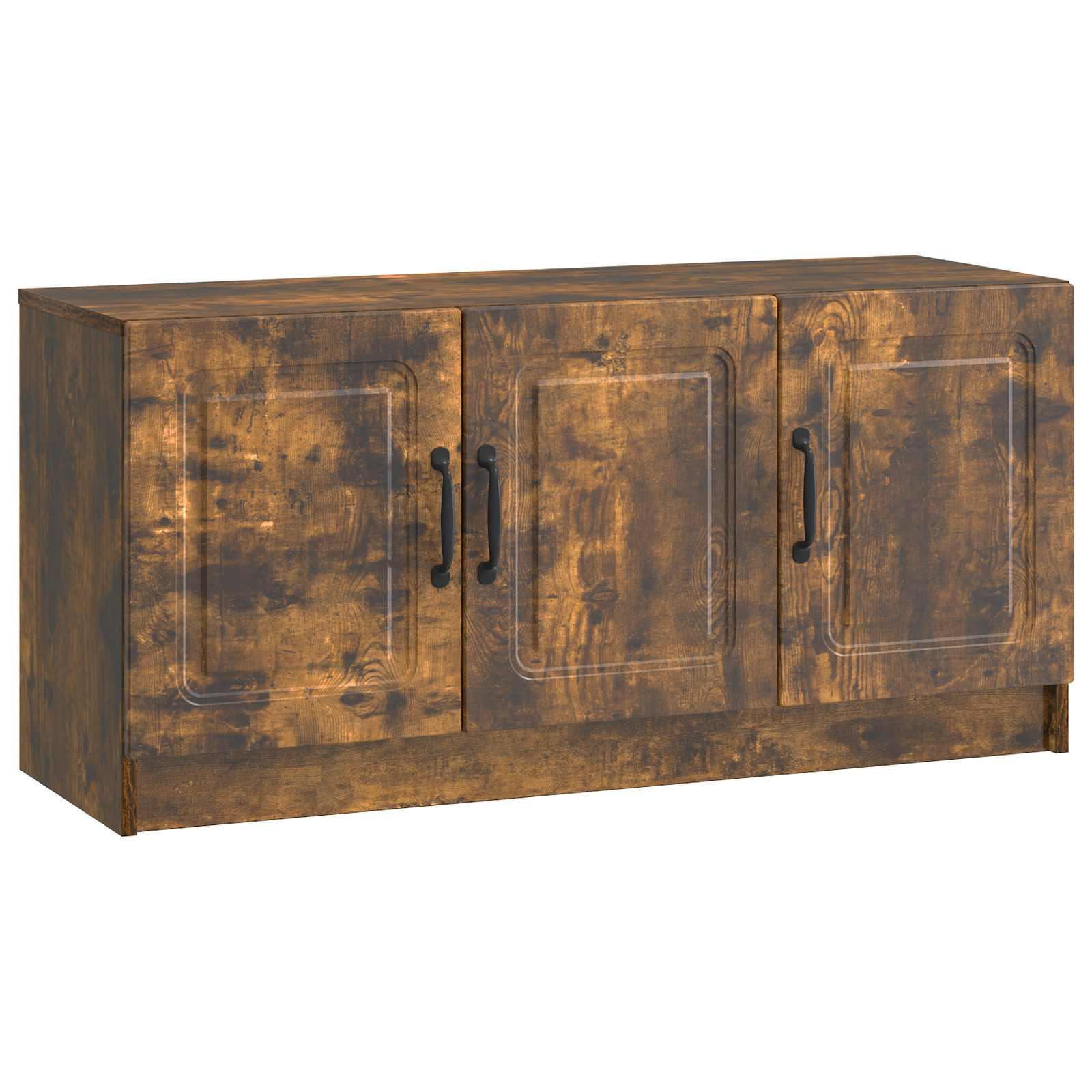 TV-skab Røget eg 99 x 34,5 x 47 cm Konstrueret træ billede