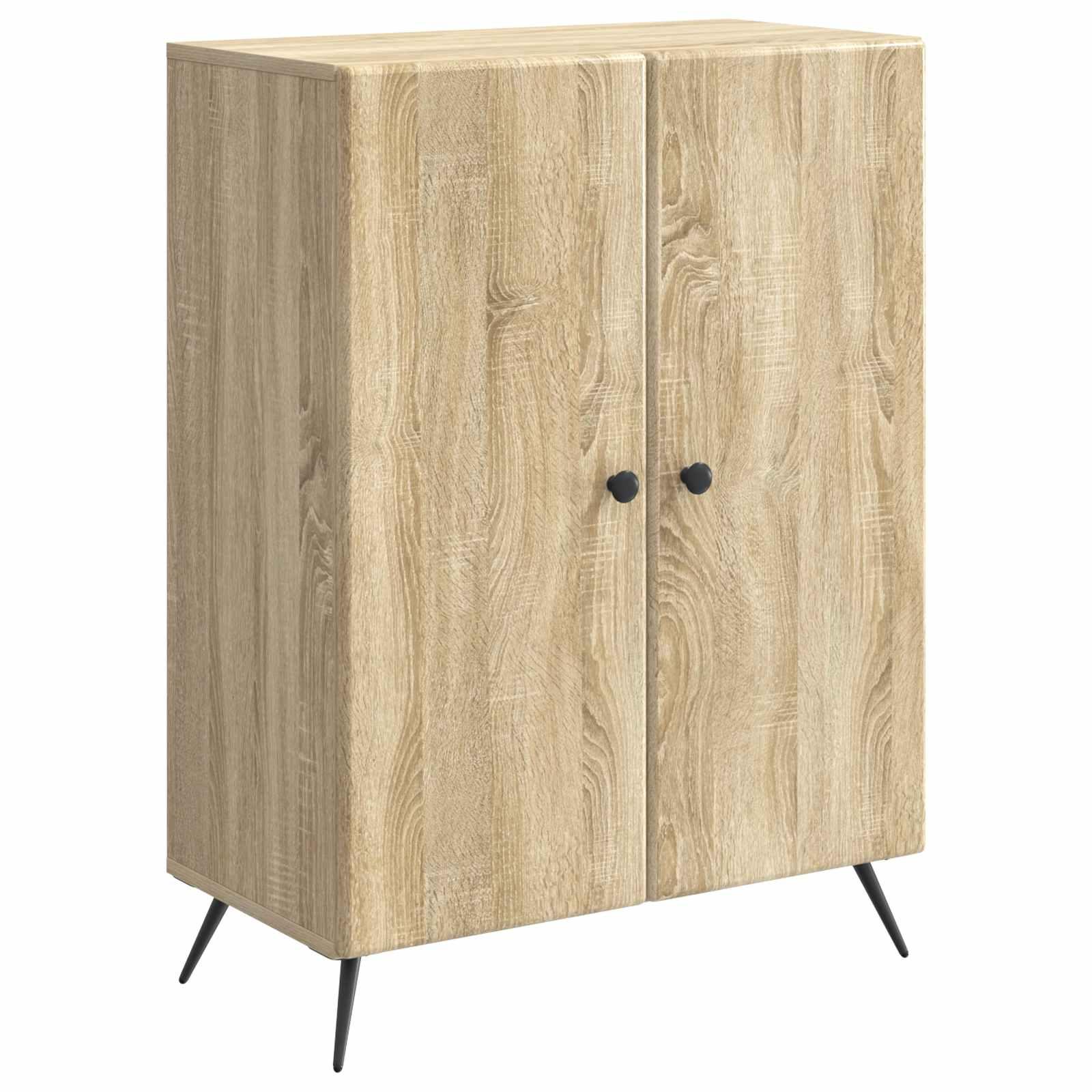 Sidebord Sonoma-eg 66 x 34,5 x 90 cm Konstrueret træ billede