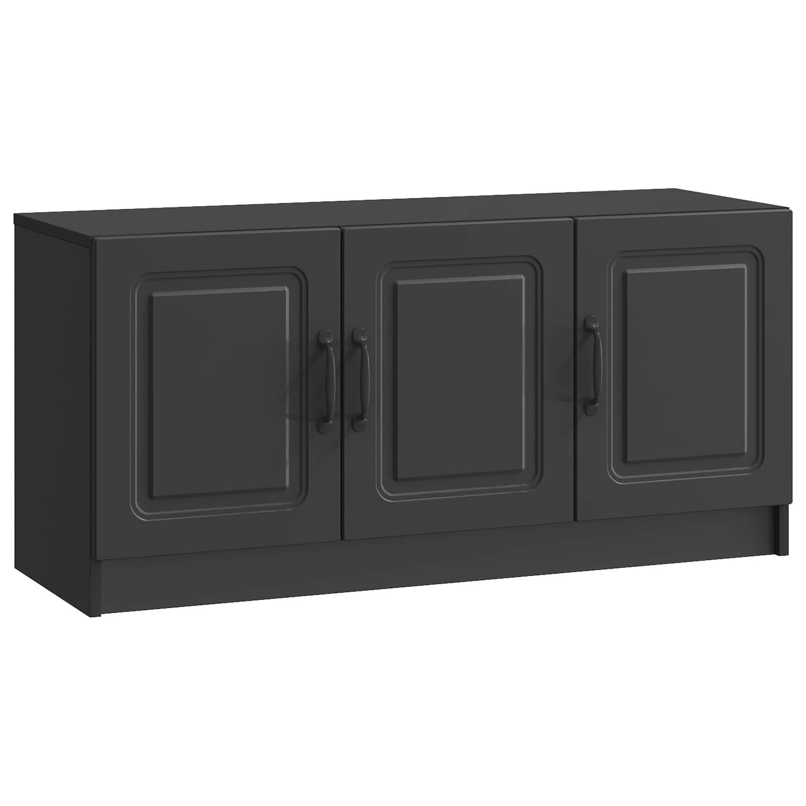 TV-skab Sort 99 x 34,5 x 47 cm Konstrueret træ billede